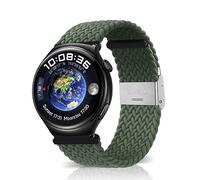MiRowy 22 mm Bracelet pour Huawei Watch GT 6/GT 6 Pro/GT 5/GT 5 Pro/GT 4/GT 3/GT 2 Pro/GT 2 (46mm), Nylon élastique Bracelets de Remplacement pour Huawei Watch 5/4 Pro(48mm), Vert