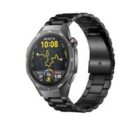 MiRowy 22mm Bracelet en Métal pour Huawei Watch GT 6/GT 6 Pro/GT 5/GT 5 Pro/GT 4/GT 3/GT 2 Pro/GT 2 (46mm), Bracelet de Remplacement en Acier Inoxydable pour Huawei Watch 5/4 Pro(48mm) - Noir