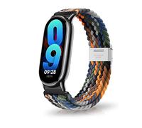 MiRowy Bracelet pour Xiaomi Smart Band 10/Xiaomi Smart Band 9 / Mi 8, Léger Respirant Band, Nylon Ajustable Tressé Élastique Bracelets de Remplacement - Couleur Jean