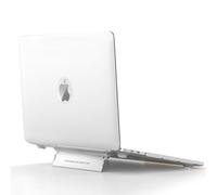 MiRowy Coque pour MacBook Air 13,6 Pouces M5 M4 M3 M2 (2026~2022) A3449 A3240 A3113 A2681, avec Support Coques PC Rigide, Étui de Protection Housse pour MacBook Air 13,6" M5~M2, Transparent