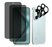 MiRowy Verre Trempé Anti-Espion pour Huawei Pura 70, 【2+2 Pièces】 Privacy Protection Écran + Caméra Arrière Protecteur, 9H Anti-Rayures Anti-Spy Privacy Protecteur Écran pour Huawei Pura 70 5G