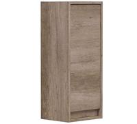 Miroytengo Colonne de salle de bain suspendue auxiliaire armoire murale mélamine couleur chêne nordique 30 x 74 cm