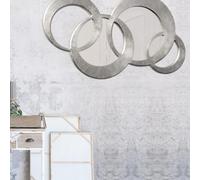 MIRROR CIRCLES SILVER MEDIA P4636 PINTDECOR