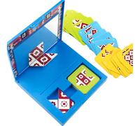 Mirror Cube Brain Puzzle - Jouet De Puzzle Réfléchissant Chromé, Jeu Éducatif De Logique Spatiale PP, 14,5 X 14,5 X 2 Cm, Défi Portable Compact | Road Trip Cadeau Salle De Classe pour Les Écoli