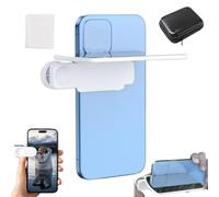 Mirror Effect Lens - Capture Stunning Reflections Instantly, Adjustable HD Glass Smartphone Photography Flip Mirror, Shoot The Sky Lake Water Portrait Reflection for Travel Photography (White)