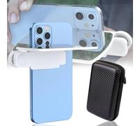 Mirror Effect Lens - Capture Stunning Reflections Instantly, Adjustable Mirror Reflection Clip for Iphone Camera, HD Glass Smartphone Photography Flip Mirror, for Travel Photography (White)