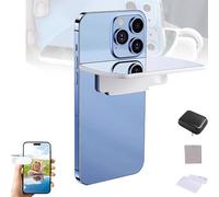 Mirror Effect Lens-Capture Stunning Reflections Instantly, Selfie Mirror with Shoot The Sky Lake Water Portrait Reflection, Smartphone Camera Mirror Reflection Clip Kit Cool (White)