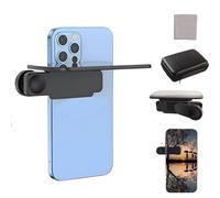 Mirror Effect Lens - Capture Stunning Reflections Instantly, Smartphone Camera Mirror Reflection Clip Kit, Adjustable HD Glass Smartphone Photography Flip Mirror, for Travel (Black,Standard)
