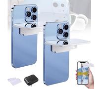 Mirror Effect Lens - Capture Stunning Reflections Instantly, Smartphone Camera Mirror Reflection Clip Kit, Mirror for Phone to Use Back Camera (White-2Pc)