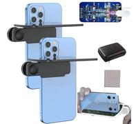 Mirror Effect Lens - Capture Stunning Reflections Instantly, Smartphone Camera Mirror Reflection Clip Kit, Adjustable Angle Mobile Phone Camera Mirror Clip, Photography Reflection Kit (Black*2)