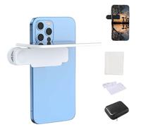 Mirror Effect Lens - Capture Stunning Reflections Instantly,Smartphone Camera Mirror Reflection Clip Kit,Adjustable HD Glass Vertical Clip on Selfie for Travel Photography (White)