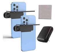 Mirror Effect Lens - Capture Stunning Reflections Instantly,Smartphone Camera Mirror Reflection Clip Kit,Adjustable HD Glass Smartphone Photography Flip Mirror for Travel Photography (2Pcs Black)