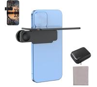 Mirror Effect Lens - Capture Stunning Reflections Instantly, Smartphone Camera Mirror Reflection Clip Kit, Adjustable Angle Mobile Phone Camera Mirror Clip, for Travel Photography (Black)
