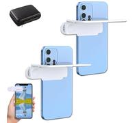 Mirror Effect Lens - Capture Stunning Reflections Instantly, Smartphone Camera Mirror Reflection Clip Kit, Adjustable Angle Phone Camera Mirror Clip, for Travel Photography (White*2)