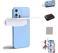 Mirror Effect Lens - Capture Stunning Reflections Instantly, Smartphone Camera Mirror Reflection Clip Kit, Clip Reflection Mirrors for Phone Back Camera for Travels (White*1)