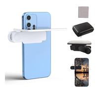 Mirror Effect Lens - Capture Stunning Reflections Instantly, Smartphone Camera Mirror Reflection Clip Kit, Adjustable HD Glass Smartphone Photography Flip Mirror, for Travel (White,Standard)