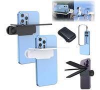 Mirror Effect Lens - Capture Stunning Reflections Instantly, Smartphone Camera Mirror Reflection Clip,Portable Adjustable HD Glass Photography Flip for Travel Photography (White，Black)