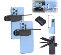 Mirror Effect Lens - Capture Stunning Reflections Instantly, Smartphone Camera Mirror Reflection Clip,Portable Adjustable HD Glass Photography Flip for Travel Photography (Black*2)