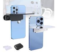 Mirror Effect Lens - Capture Stunning Reflections Instantly, Smartphone Camera Mirrors Reflection Clip, Mirror Reflection Effect Lens Clip for All Phones, for Travel Photography (Black+White)