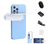 Mirror Effect Lens - Capture Stunning Reflections Instantly,Smartphone -Camera Mirrors Reflection Clip Kit,Adjustable HD Glass Smartphone Photography Flip Mirror,for Travel Photography (White)