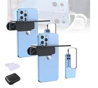 Mirror Effect Lens - Capture Stunning Reflections Instantly, Smartphone Camera Mirrors Reflection Clip, Mirror Reflection Effect Lens Clip for All Phones, for Travel Photography (Black-2Pcs)