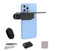Mirror Effect Lens - Capture Stunning Reflections Instantly, Smartphone Camera Reflection Mirror, Djustable HD Glass Smartphone Photography Flip Mirror, for Travel Photography (Blcak)