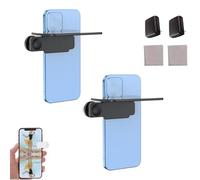 Mirror Effect Lens - Smartphone Camera Mirror Reflection Clip Kit, Adjustable Angle, Capture Stunning Reflections Instantly (2PCS Black)