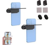Mirror Effect Lens - Smartphone Camera Mirror Reflection Clip Kit, Adjustable Angle, Capture Stunning Reflections Instantly (2PCS Black-Control)