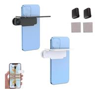 Mirror Effect Lens - Smartphone Camera Mirror Reflection Clip Kit, Adjustable Angle, Capture Stunning Reflections Instantly (White+Black)
