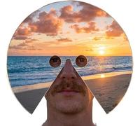Mirror Face Mask, Creative Visual Head-mounted Photo Booth Props