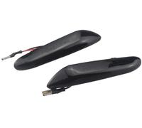 Mirror Indicators Retroviseur Lampe Pour E90 E91 E92 E93 E60 E87 E82 E46 Accessoires Clignotant Dynamique Position Latéral Accessoires Lampe Clignotante(Smoked black B)
