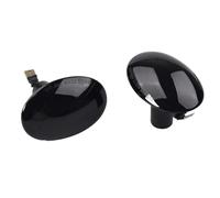 Mirror Indicators Retroviseur Lampe Pour MINI Pour Cooper Pour R55 Pour R56 Pour R57 Pour R58 Pour R59 2007-13 Voiture Coulant Lampe Latérale Indicateur Marqueur Dynamique(30 Black)