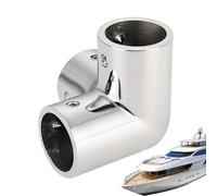 Mirror Polished Hand Rail Fitting - Stainless Steel 3 Way Marine Supplies