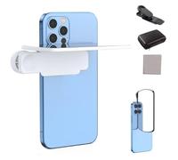 Mirror Reflection for iPhone Camera, Smartphone Camera Mirror Reflection Clip Kit, Adjustable HD Glass Phone Shooting Reflection Mirror Clip for Outdoor Travel Photography (White, Ordinary)