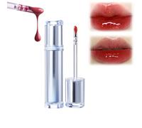 Mirror Tea Light Lip Glaze, Mirror Tea Jelly Light Lip Glaze, Lip Gloss with Metal Applicator, New Ice Watery Lip Gloss - Iced Tea Watery Lip Gloss, Glasting Water Gloss(07#)
