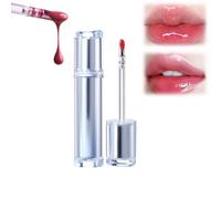 Mirror Tea Light Lip Glaze, Mirror Tea Jelly Light Lip Glaze, Lip Gloss with Metal Applicator, New Ice Watery Lip Gloss - Iced Tea Watery Lip Gloss, Glasting Water Gloss(03#)