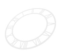 Mirror Wall Clock : Stickers 30 Cm Chiffres Romains Miroir