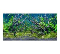 MIRRORANG 120x46cm Fond d'aquarium Tropical lit de rivière et lac Plante Aquatique Branche d'arbre sous-Marin Fond d'aquarium Vinyle