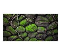 MIRRORANG 120x46cm Mousse Pierres Terrarium Aquarium Fond Arbre Racine Roche Fish Tank Fond Barbu Dragon Vivarium Fond Vinyle