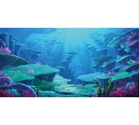 MIRRORANG 120x46cm sous-Marin thème Aquarium Fond coloré Corail sous-Marin Monde Fish Tank Affiche Toile de Fond Vinyle Fond