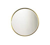 MirrorOutlet Grand Miroir Mural Circulaire biseauté Doré 100 cm x 100 cm