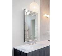 MirrorOutlet Grand Miroir Mural vénitien Moderne biseauté 60 x 90 cm, 61 x 51, sans Cadre