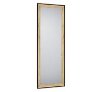 Mirrors and More Branda - Miroir avec Cadre - Noir/Naturel - 50x150cm