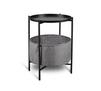 Mirrors & More 82080102 Suana Table d'appoint en métal Noir
