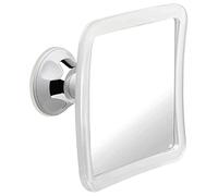 Miroir de Douche Anti Buée, Miroir Rasage avec Ventouse, Petit Miroir Incassable pour Salle de Bain sans Adhesif, 16cm x 16cm