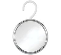 MIRRORVANA Miroir de douche antibuée pour rasage avec crochet de suspension, surface incassable antibuée et pivotant à 360° - 43,2 cm (chromé)