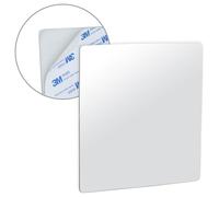 Mirrorvana Miroir de Rasage Anti buée avec adhésif 3M, Miroir de Douche incassable Autocollant sans Cadre, 16 cm x 16 cm (carré)