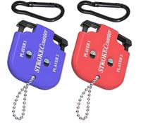 Mirrwin 2 Pièces Compteur de Score de Golf, avec 2 Mousquetons Mini Portable Compteur de Score Golf Compteur de Coups de Golf Compteurs Manuels pour Différents Types de Compétitions et de Jeux