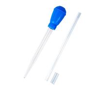 Mirrwin Paille D'aquarium Changeur d'eau pour Aquarium Coral Feeder Aquarium Pipette Liquide avec Pipette en Caoutchouc Utilisé pour Les Aquariums de Poissons Marins et de Récifs Coralliens (Bleu)