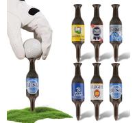 Mirrwin Tees de Golf Bouteille de Bière Durable Tees de Golf en Plastique 90 mm Hauteur Amusants pour Hommes, Pères, Golfeurs